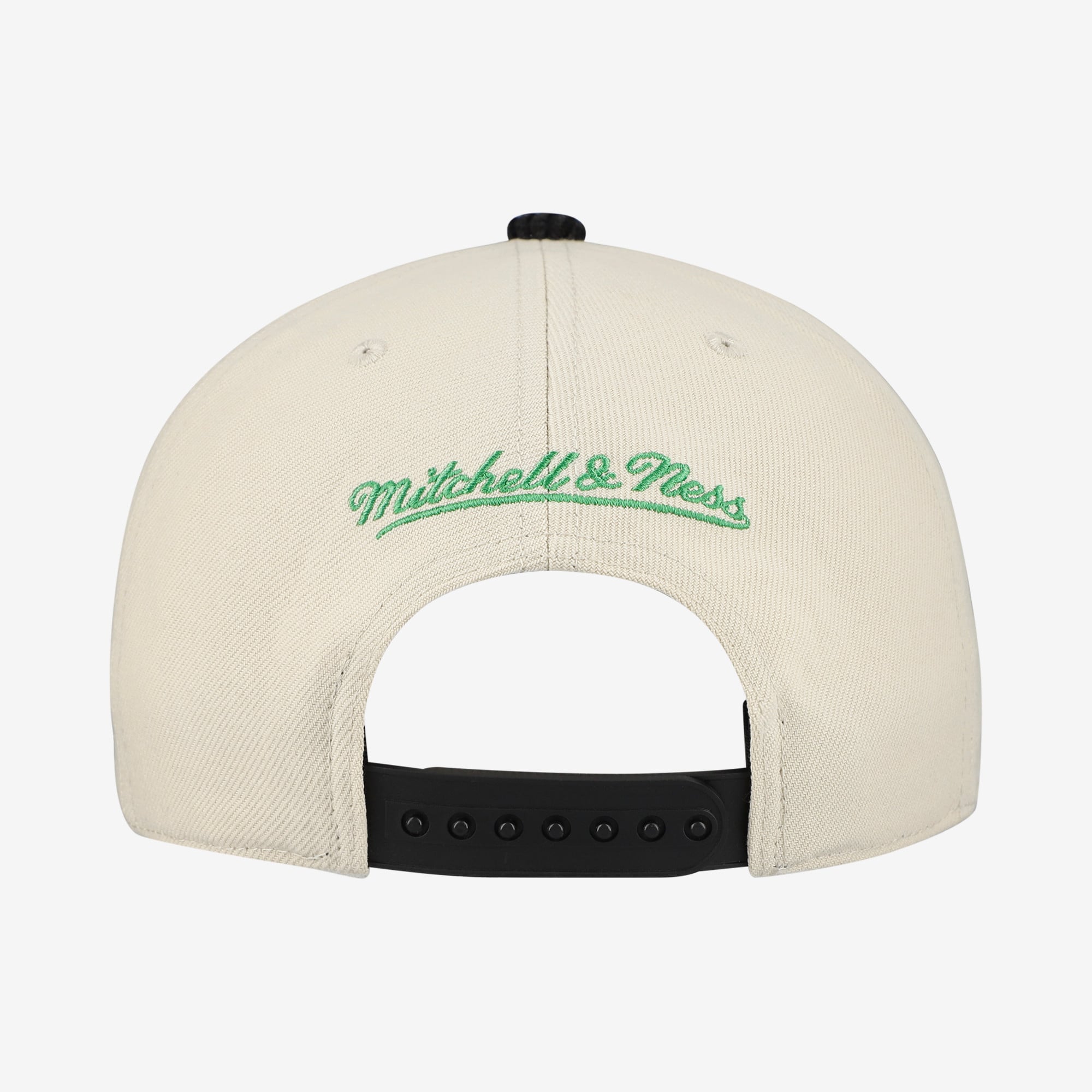 Men's Mitchell & Ness Cream/Black Boston Celtics Washed Corduroy Pro Crown Snapback Hat